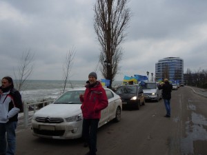 An AutoMaidan procession in Odessa on January 25, 2014 &Acirc;&copy; Yuriy Kvach | Wikimedia Commons