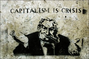 "Capitalism is Crisis" street art &Acirc;&copy; 2009 Steffi Reichert | Flickr