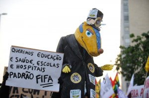 World Cup protest in Rio de Janeiro &Acirc;&copy; Fernando Fraz&Atilde;&pound;o | Ag&Atilde;&ordf;ncia Brasil