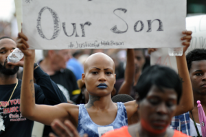 Protestor in Ferguson, Missouri, Aug. 17, 2014 &Acirc;&copy; Loavesofbread | Wikimedia Commons