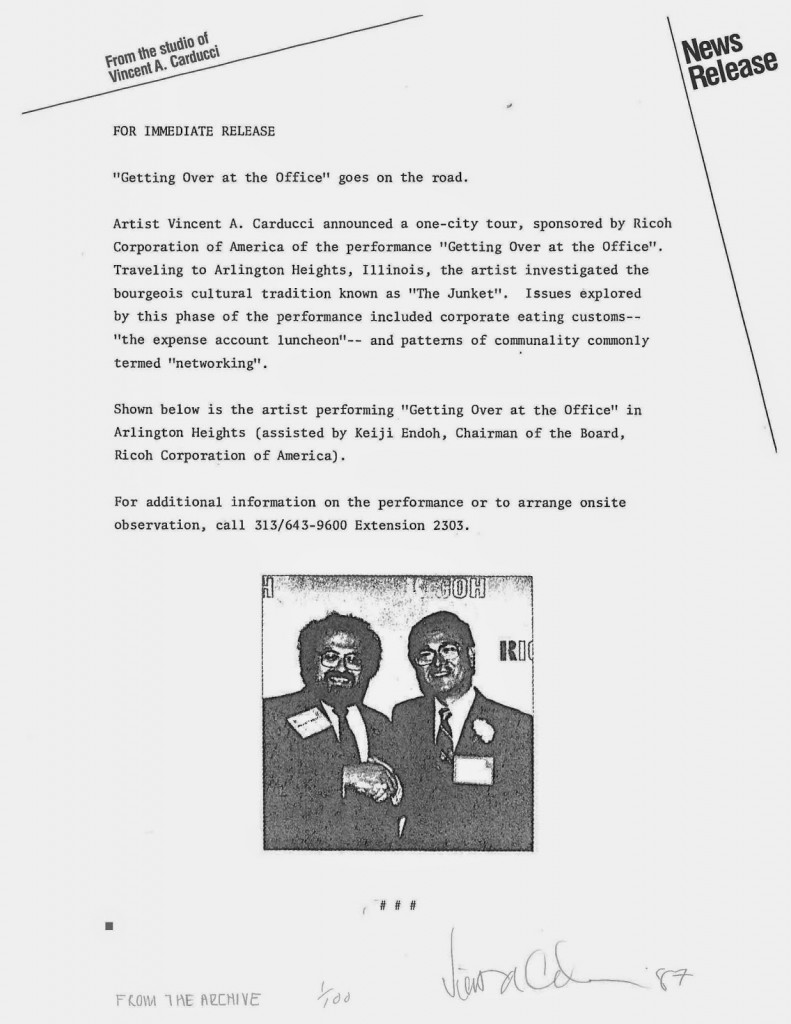 "From the Archive" (1987) © Vince Carducci