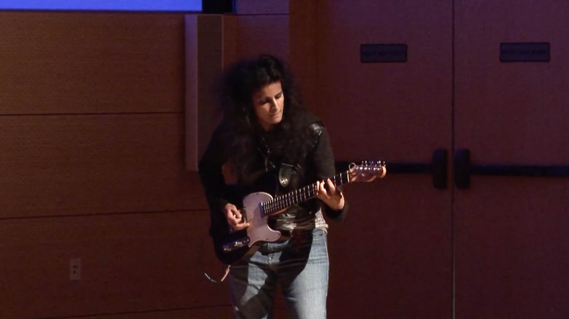 Screenshot from #PurpleReigns Video, 2016 © The New School