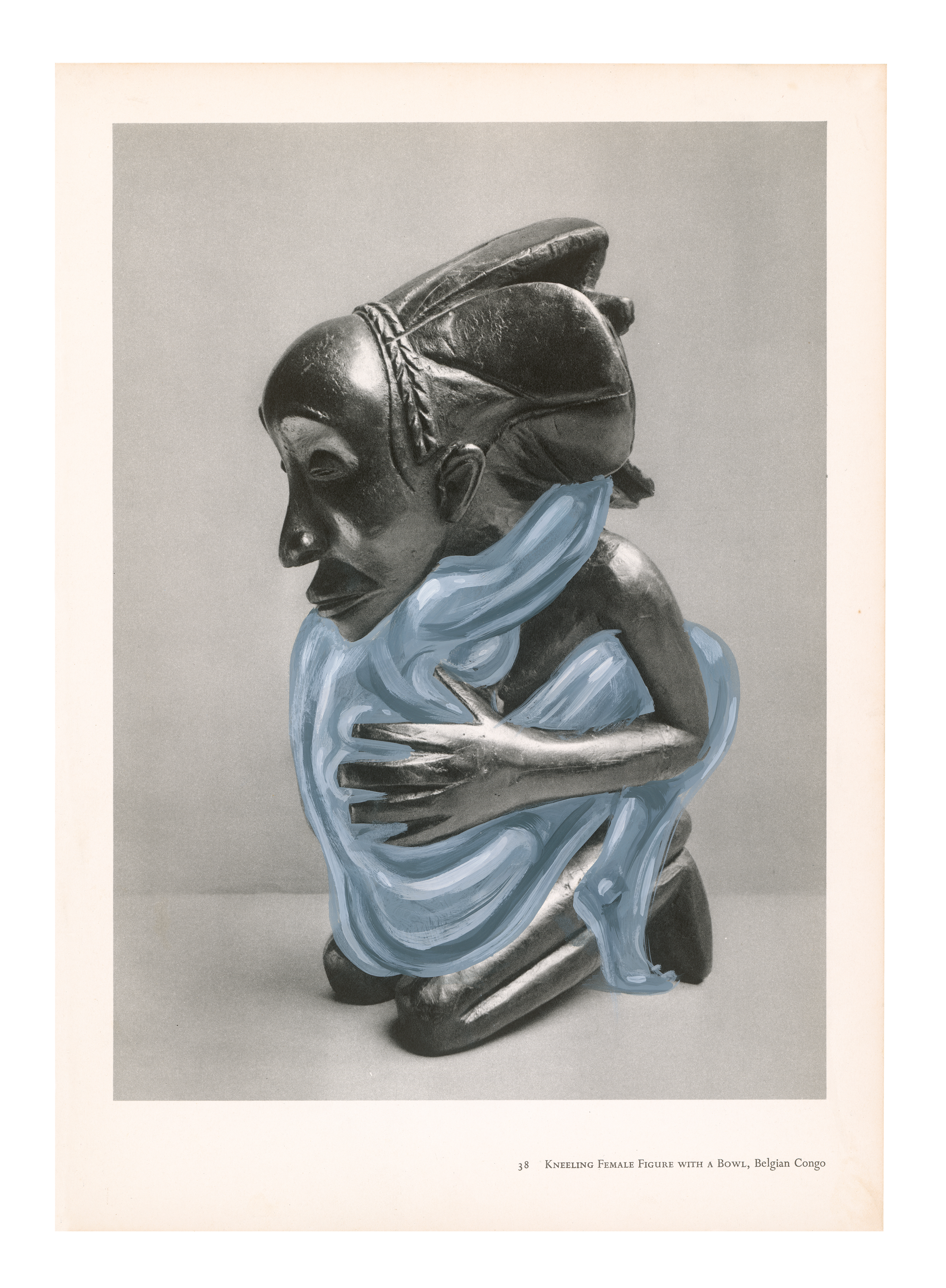 Tribalphilia II, 2016, oil on paper, 9 1/2 X 13 1/2